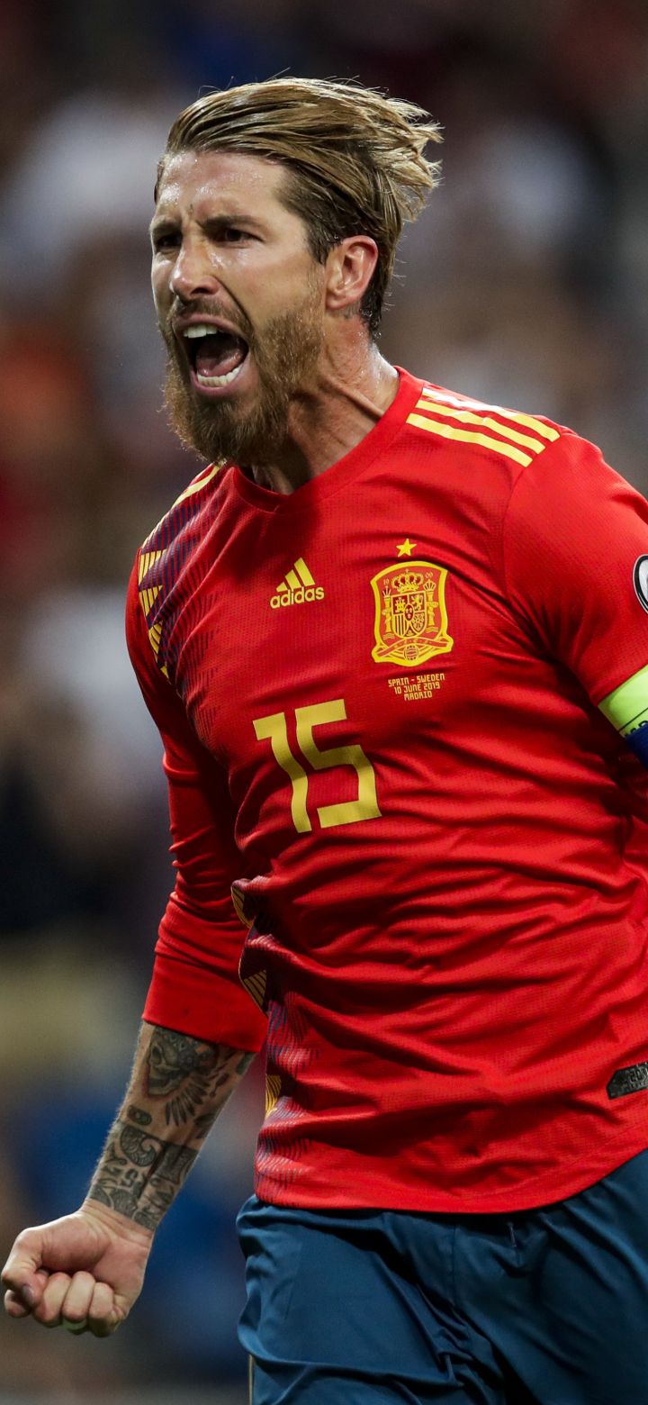 720x1560 Sports, Sergio Ramos, Soccer, Spanish