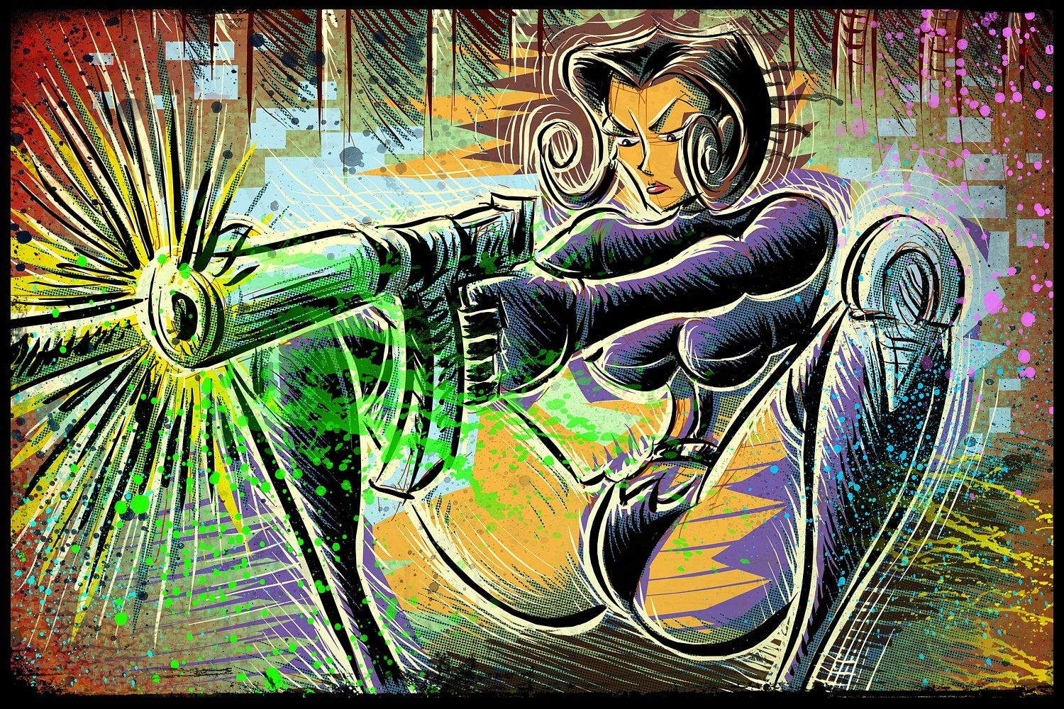 1500x1000 Aeon Flux Art Print MTV Liqud