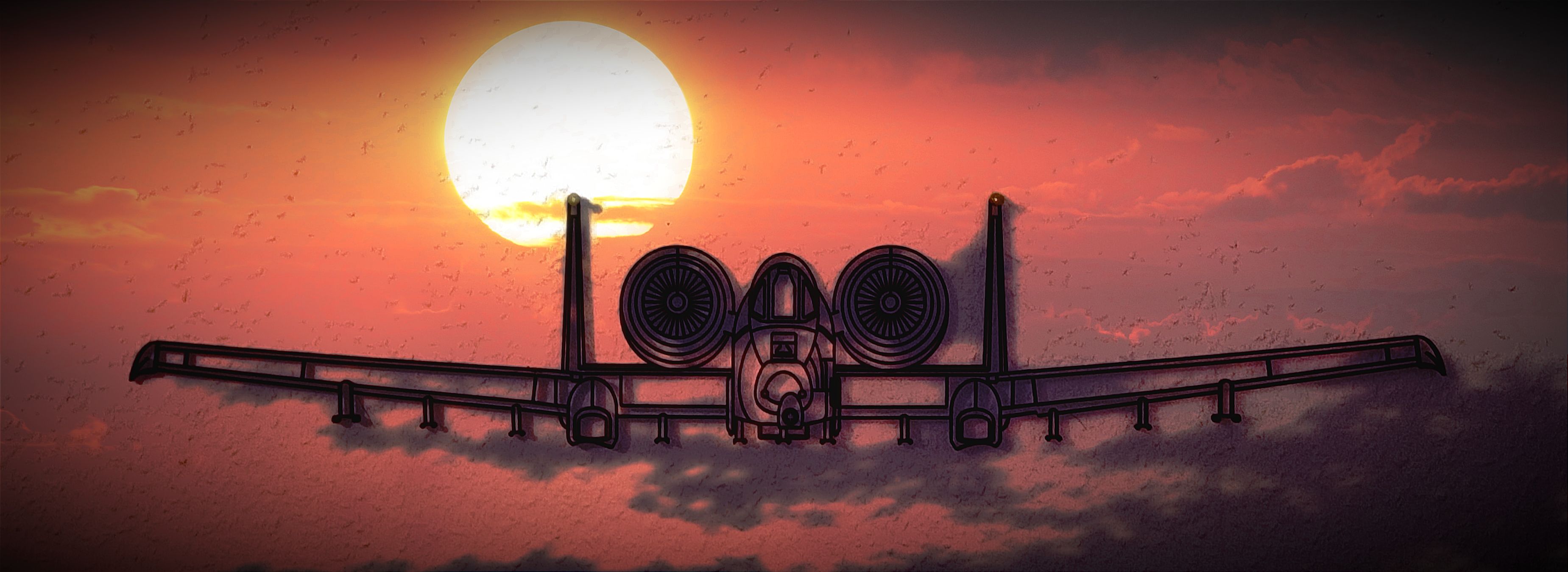 3698x1349 Fairchild Republic A 10 Thunderbolt II