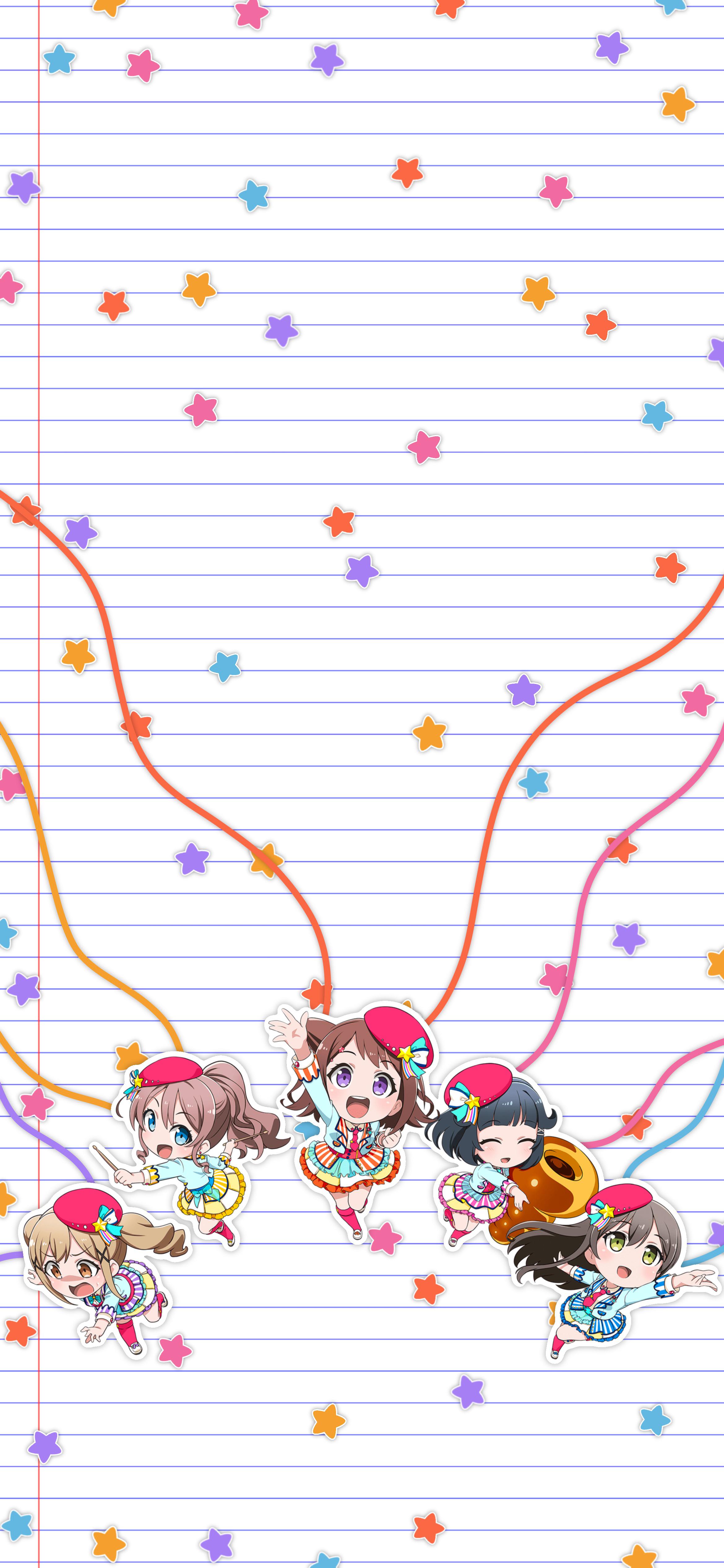 2340x5064 Poppin' party wallpaper