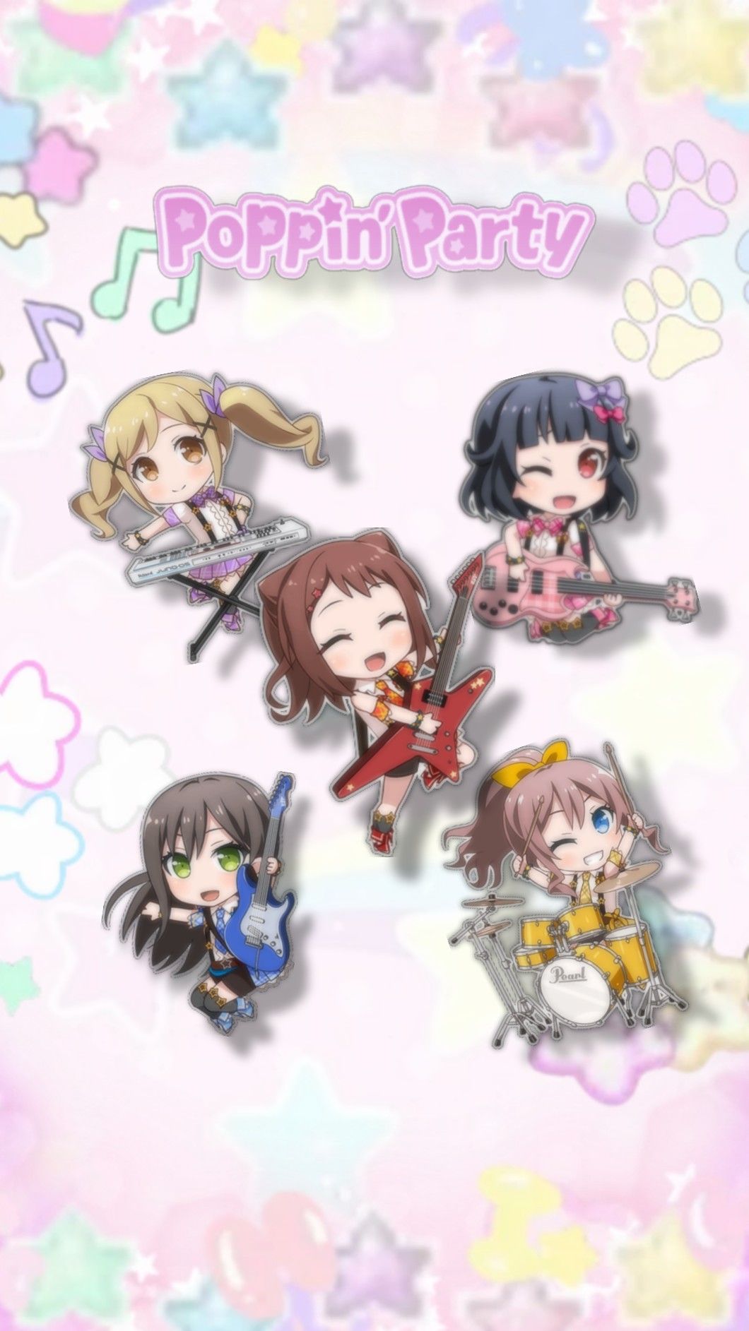 1060x1885 Poppin' Party wallpaper ｡⁠*⁠♡