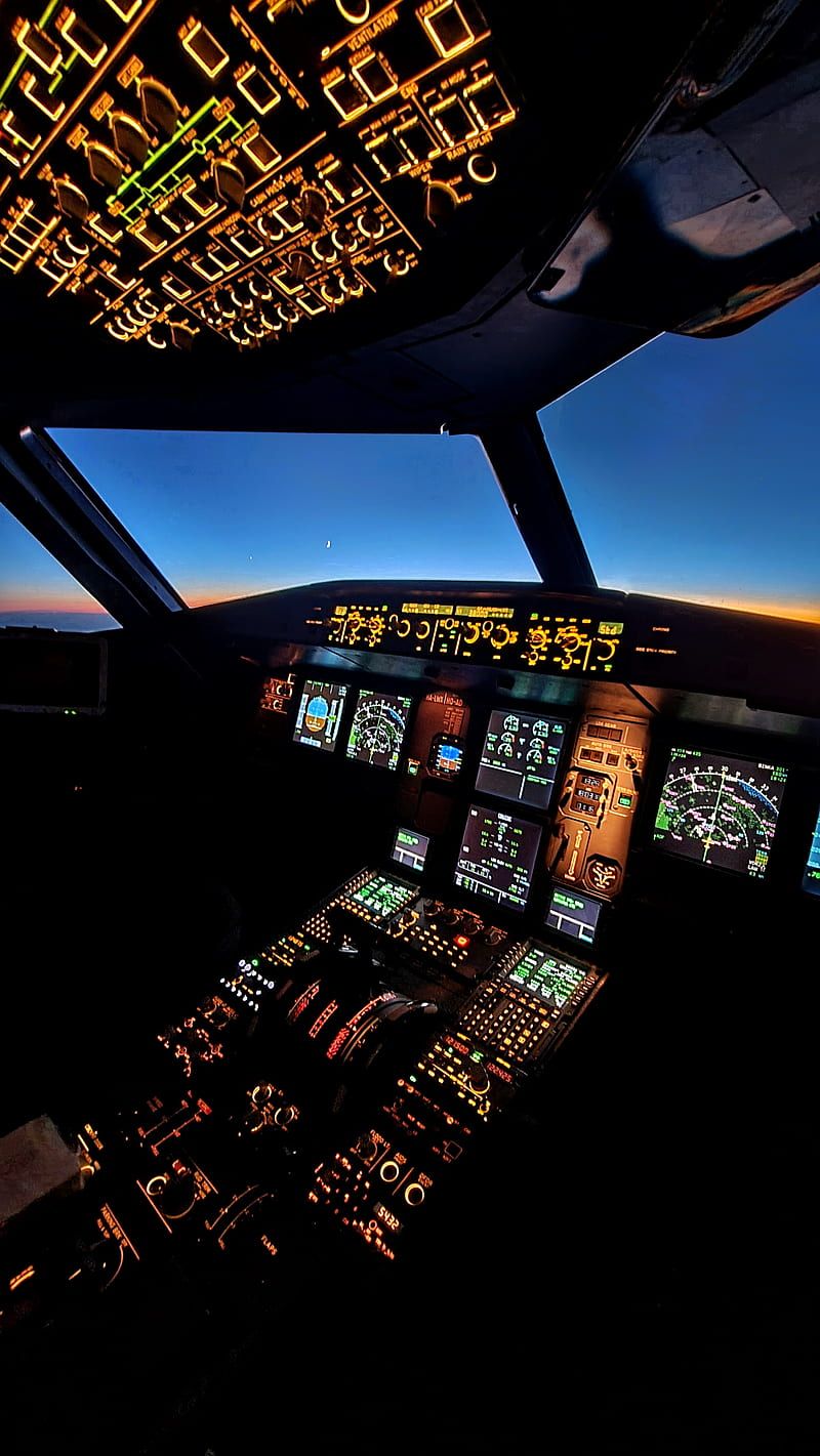 800x1421 HD aircraft cockpit wallpaper