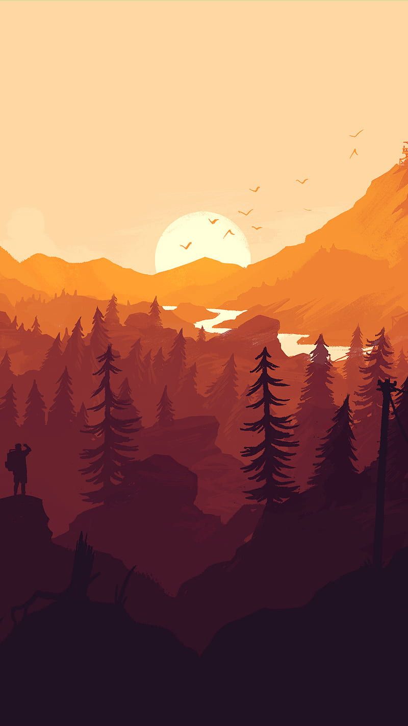 800x1422 Firewatch Day, nature, HD phone wallpaper