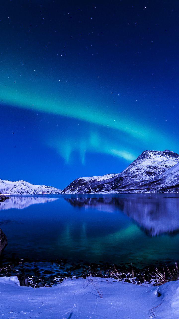 720x1280 the sky, night, northern lights, iceland, winter