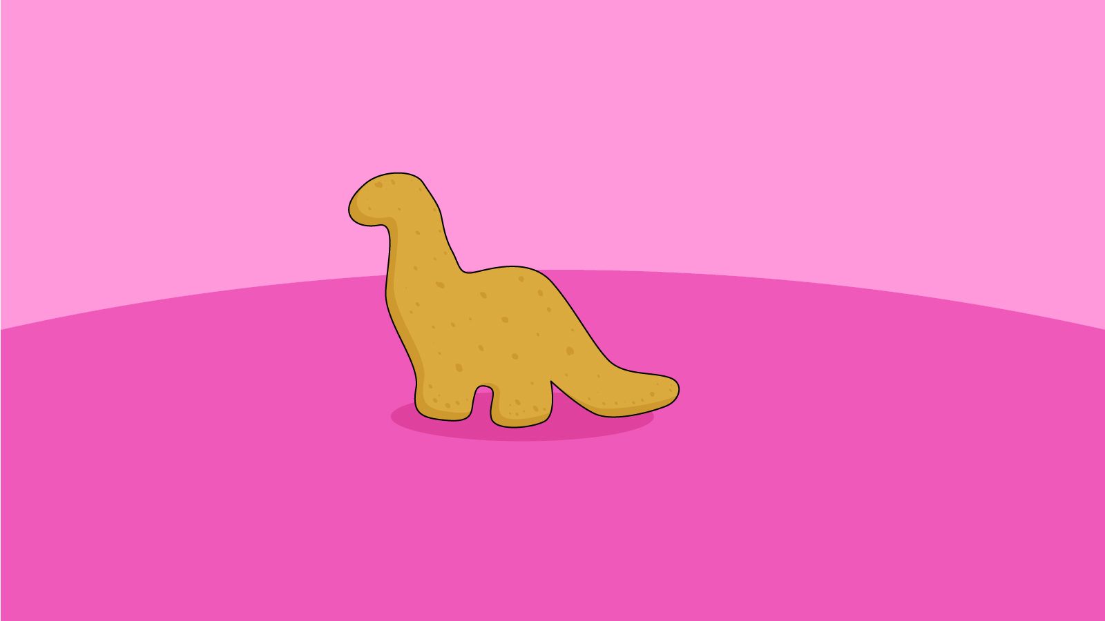 1600x900 Dinosaur Chicken Nuggets Wallpaper