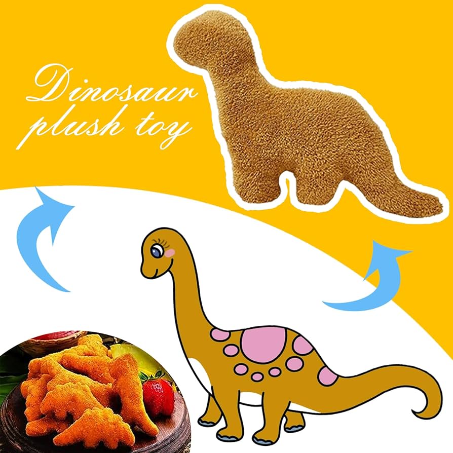 894x894 YOMOTREE Dino Chicken Nugget Plush