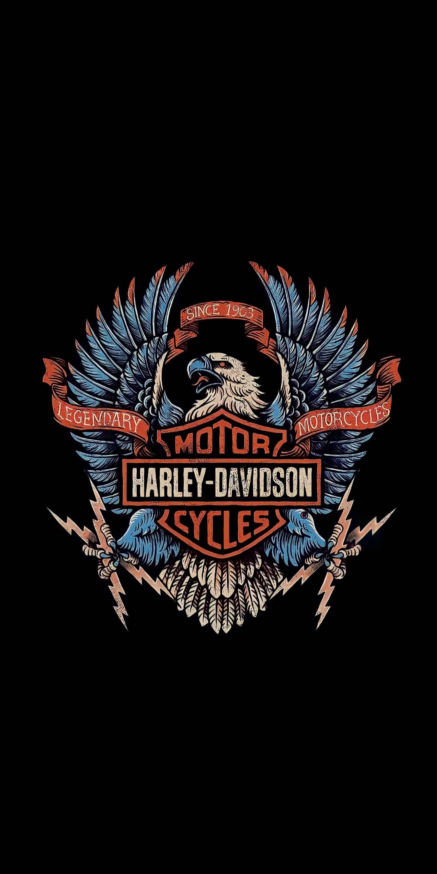 1500x3000 Harley Davidson Logo Wallpaper