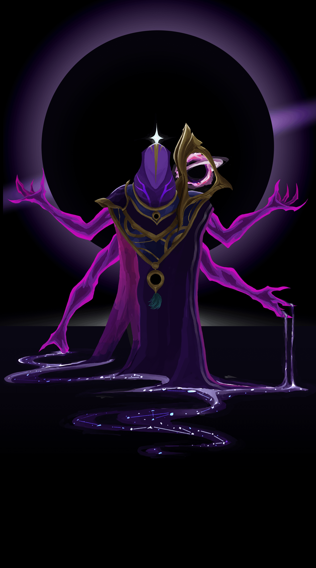 1080x1944 Dark Cosmic fanart. I love the skin