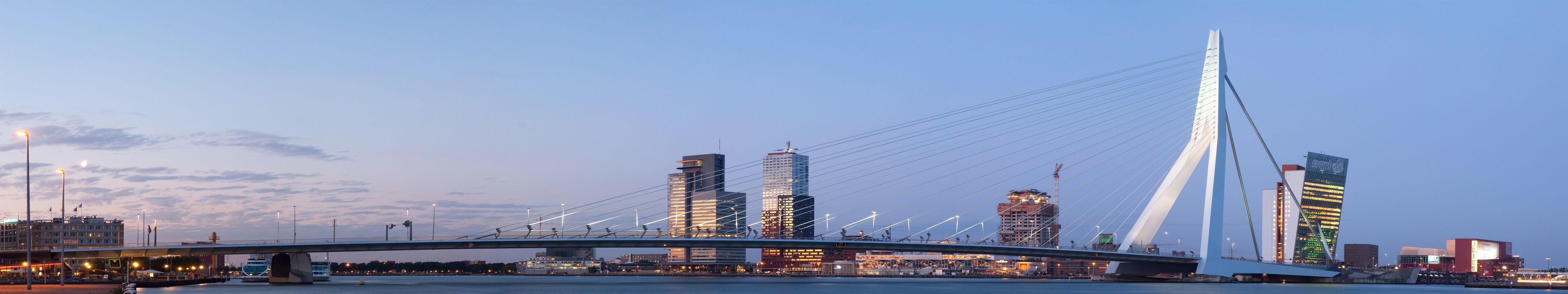 5760x1080 river, Landscape, Nature, City, Rotterdam, Dutch