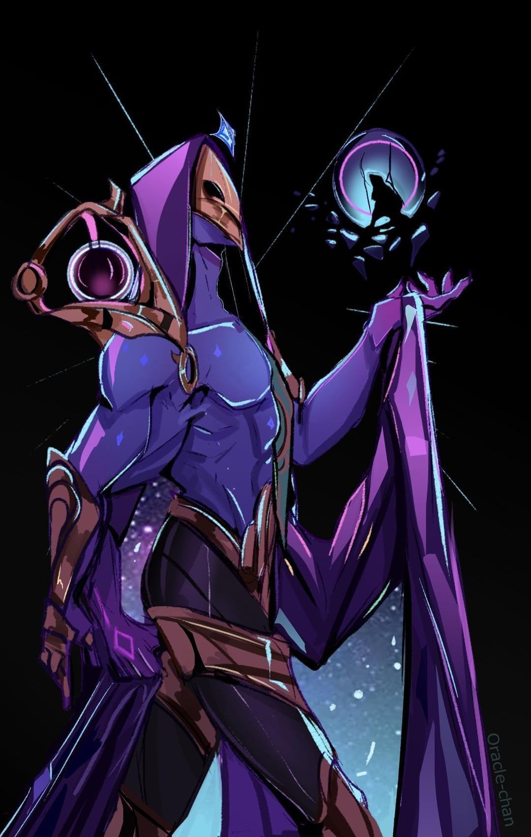 1080x1704 Dark cosmic Jhin in the Hades style