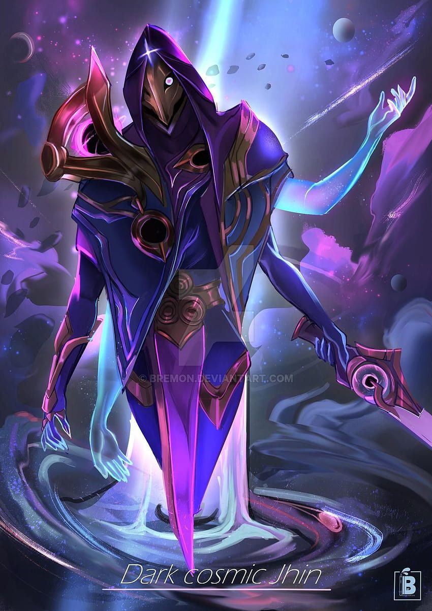 850x1203 Dark Cosmic Jhin fan art