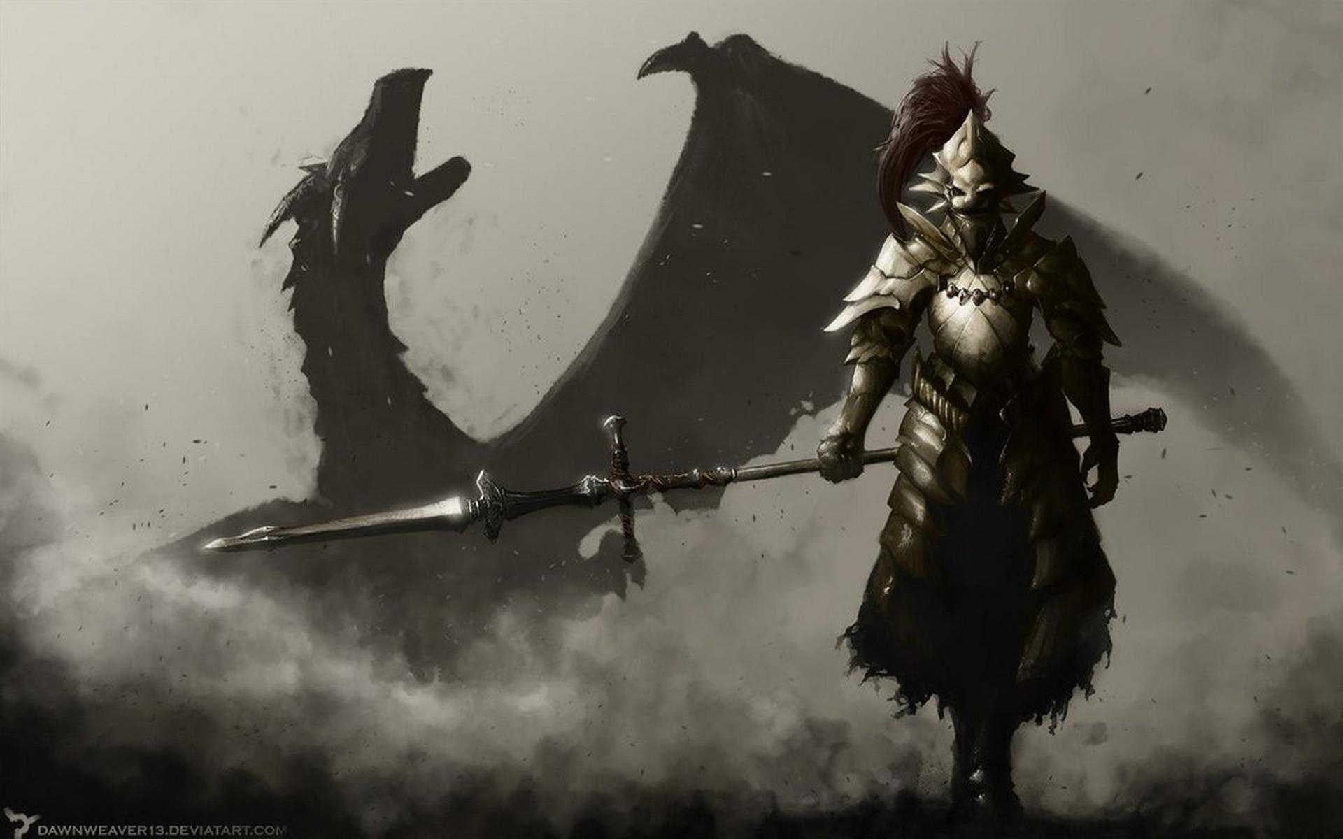 1920x1200 Dragon Man digital wallpaper, Dark Souls, ornstein, Dragon