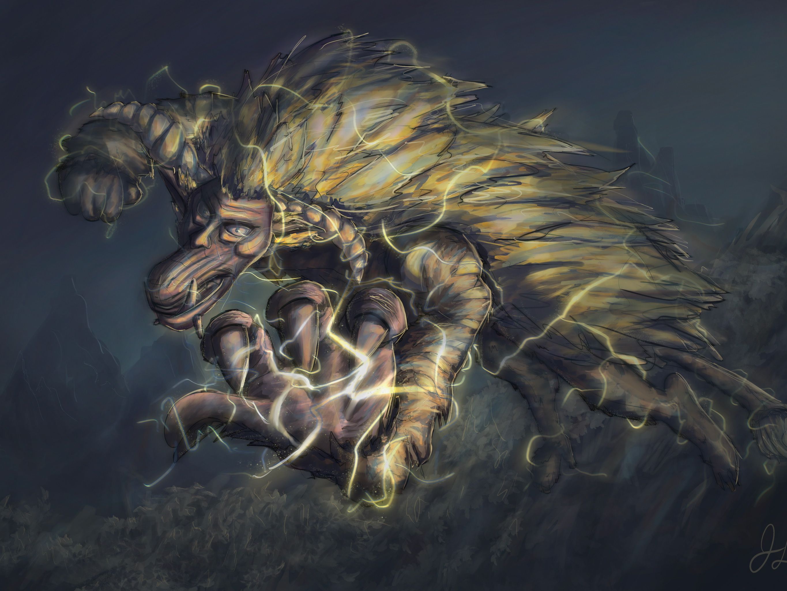 2730x2048 John Daviller Monster Hunter