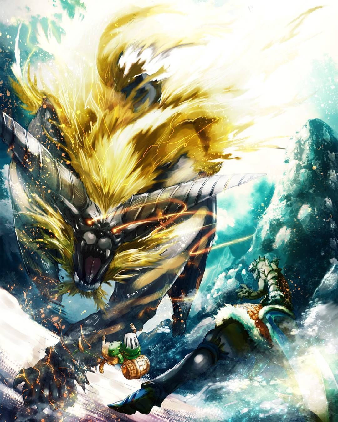 1080x1350 Mhw ideas. monster hunter art