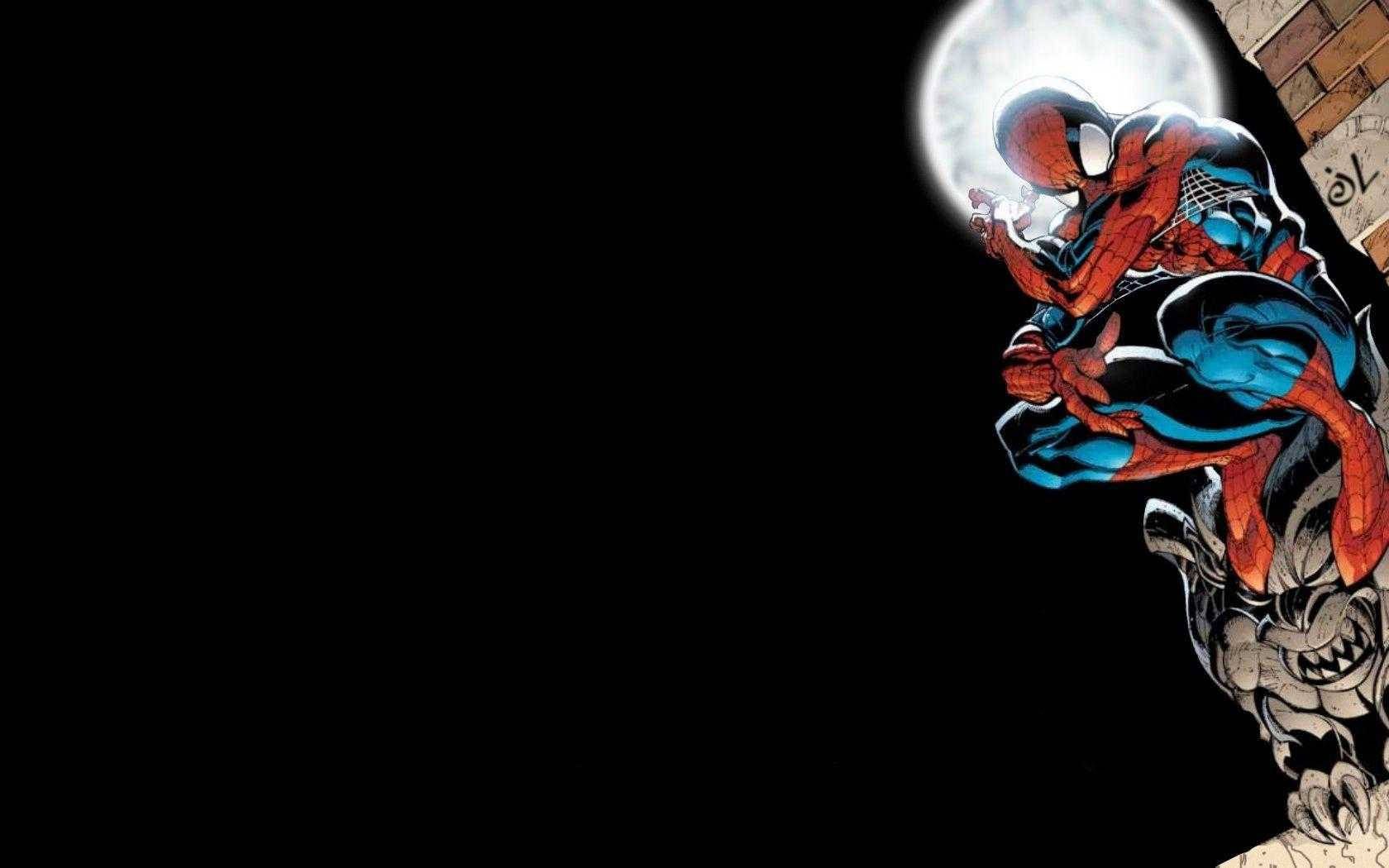 1680x1050 Download Oled 4k Spider Man On Building