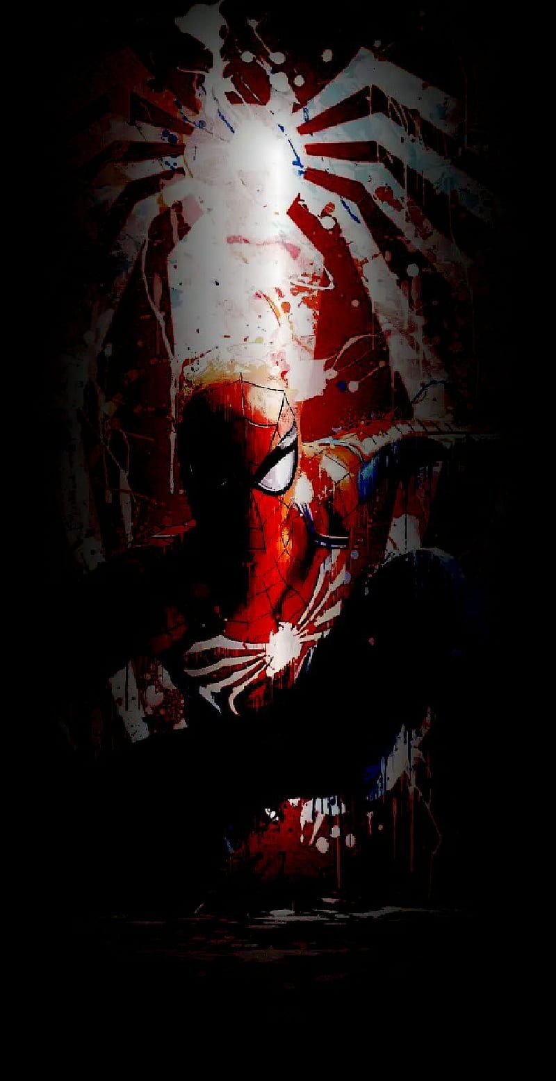 800x1556 HD spiderman dark oled wallpaper