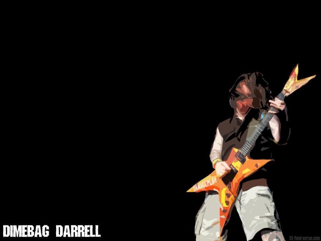 1024x768 Dimebag Darrell Guitar Wallpaper
