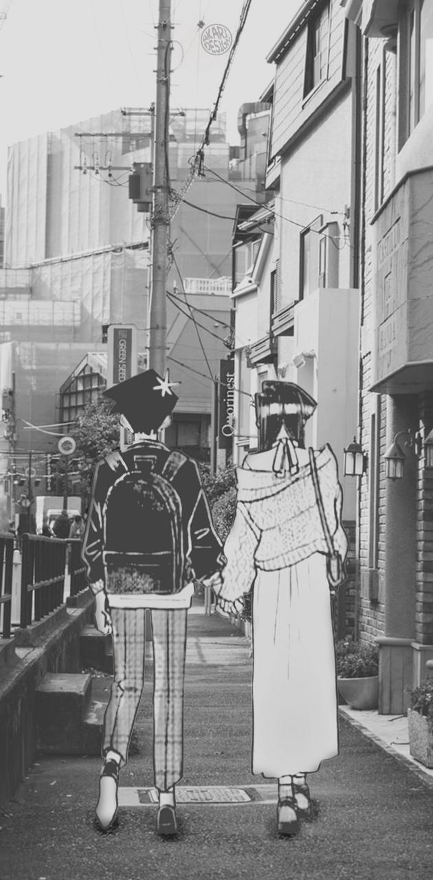 630x1280 Komi And Tadano Wallpaper