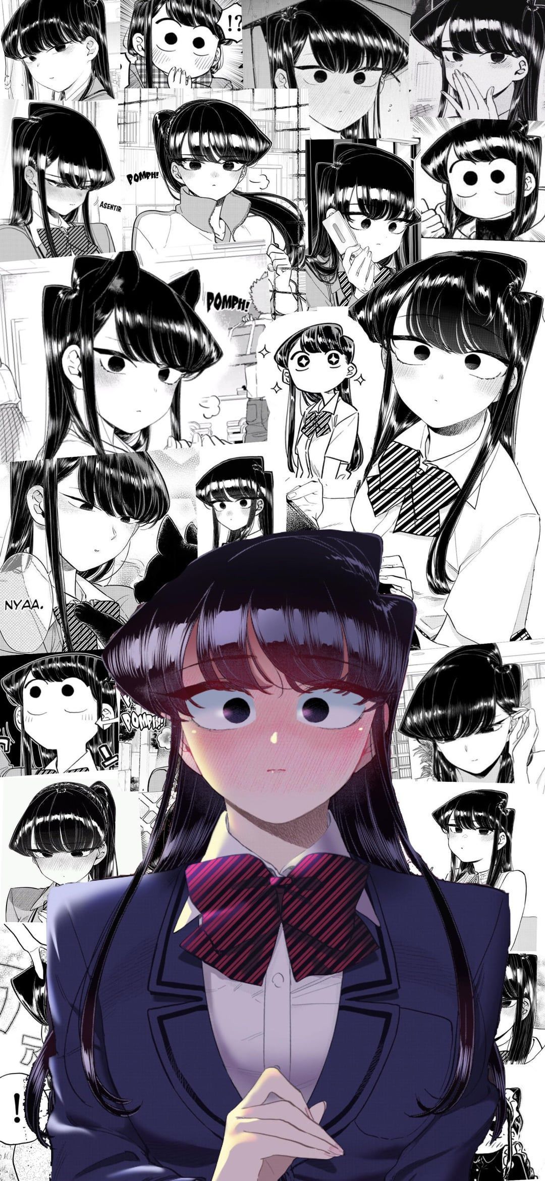 1080x2337 I made a Komi san wallpaper, hope yall