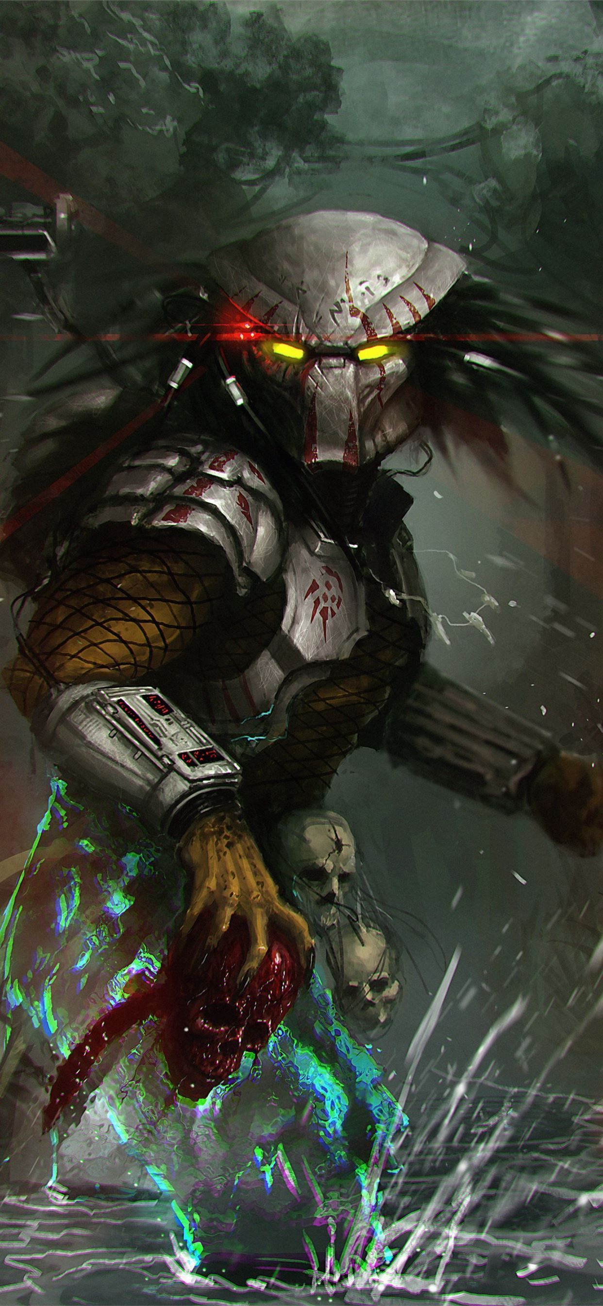 1242x2688 the predator artwork 4k iPhone 11