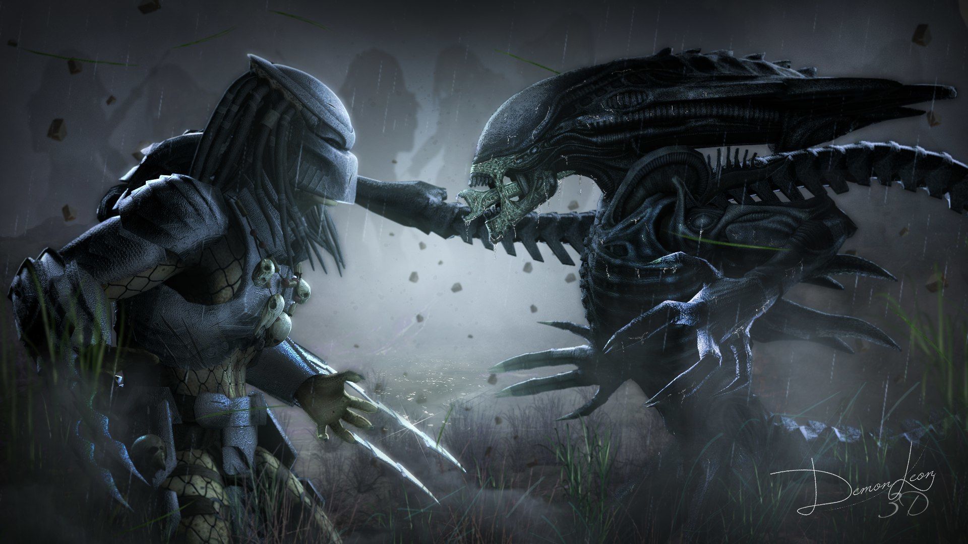1920x1080 Wallpaper predator, stranger, alien