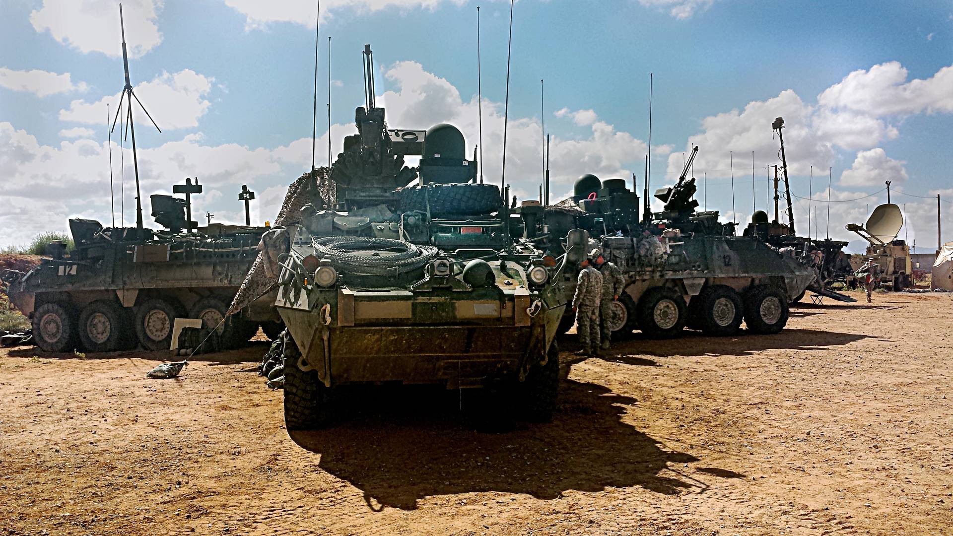 1920x1080 U.S. Army: 1st Armored Division Stryker