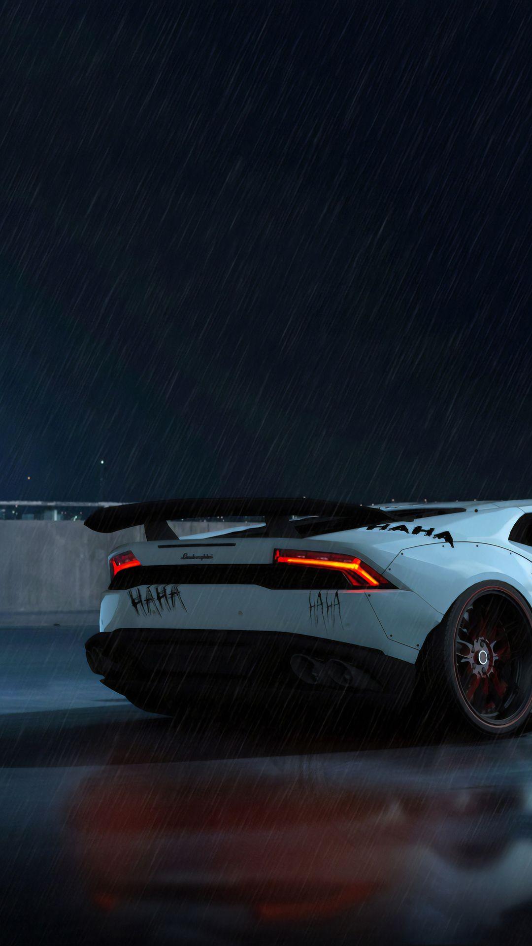 1080x1920 Joker Lamborghini And Batmobile iPhone 6s, 6 Plus