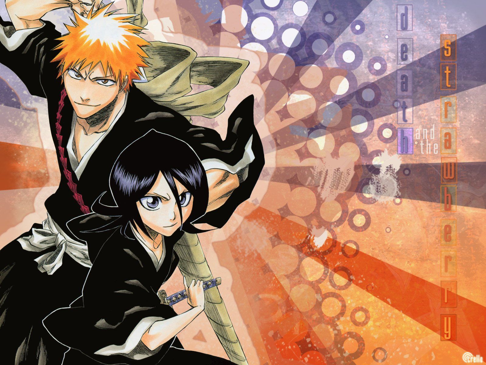1600x1200 Download Rukia Kuchiki Ichigo Kurosaki