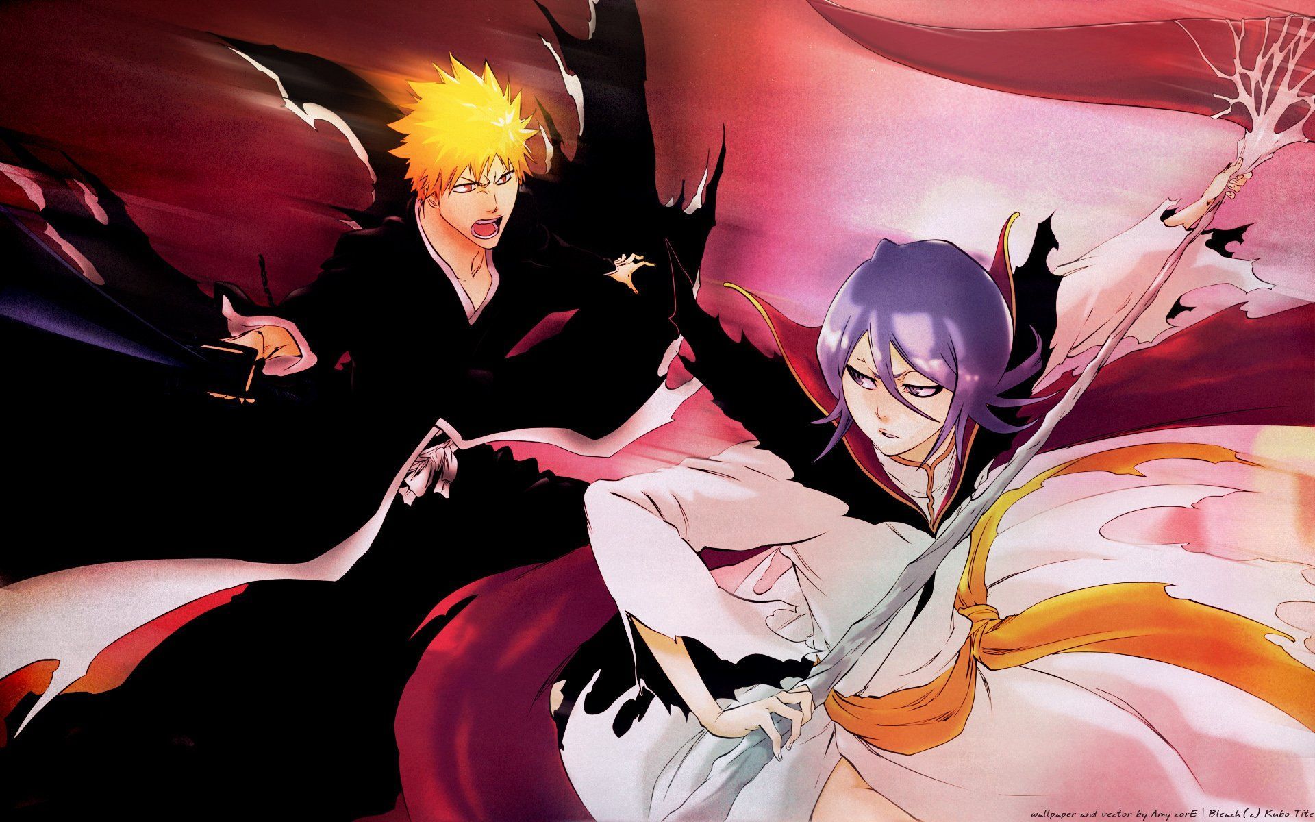 1920x1200 Download Rukia Kuchiki Ichigo Kurosaki