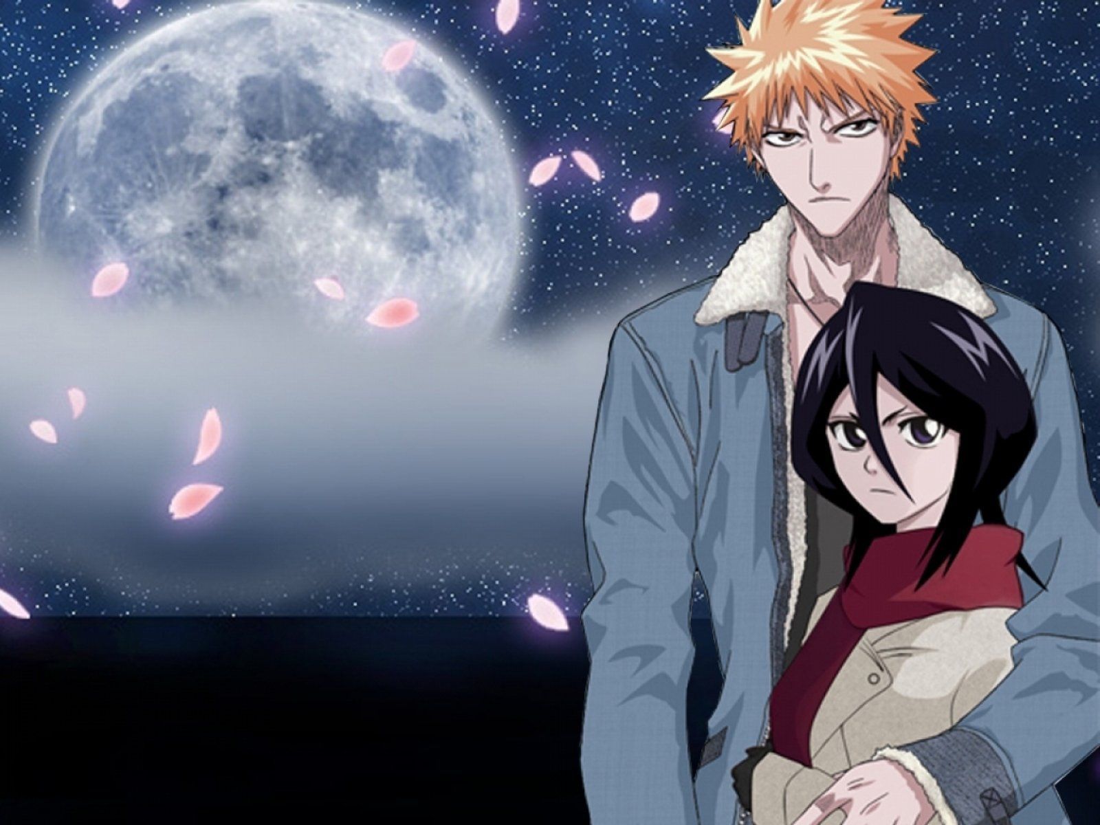 1600x1200 Download Rukia Kuchiki Ichigo Kurosaki