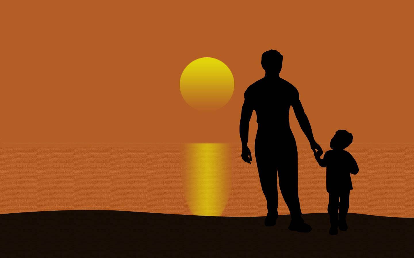 1440x900 Dad Bonding With Child Wallpaper