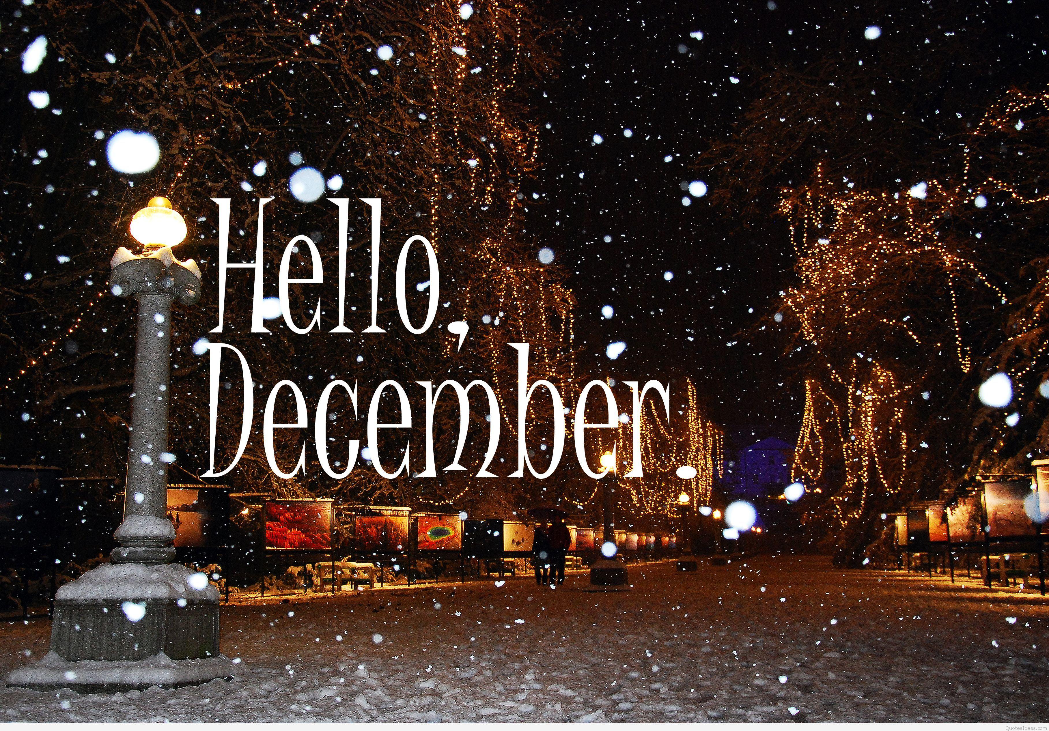 3634x2533 Hello December Image Sayings and wallpaper 2015