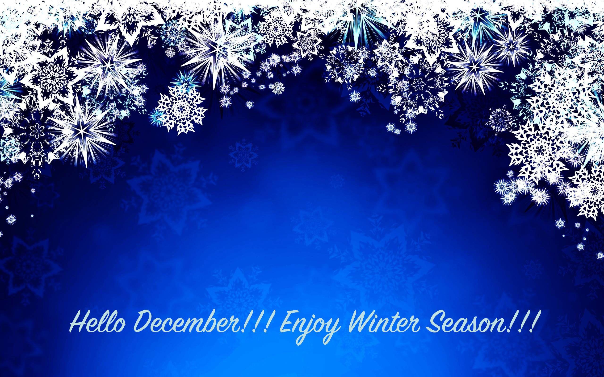 2560x1600 Hello December Wallpaper