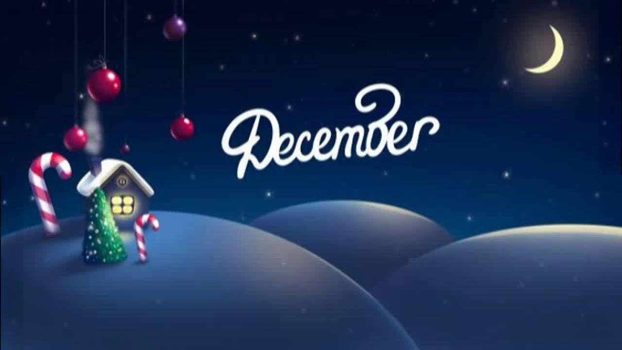 1280x720 Hello December Wallpaper