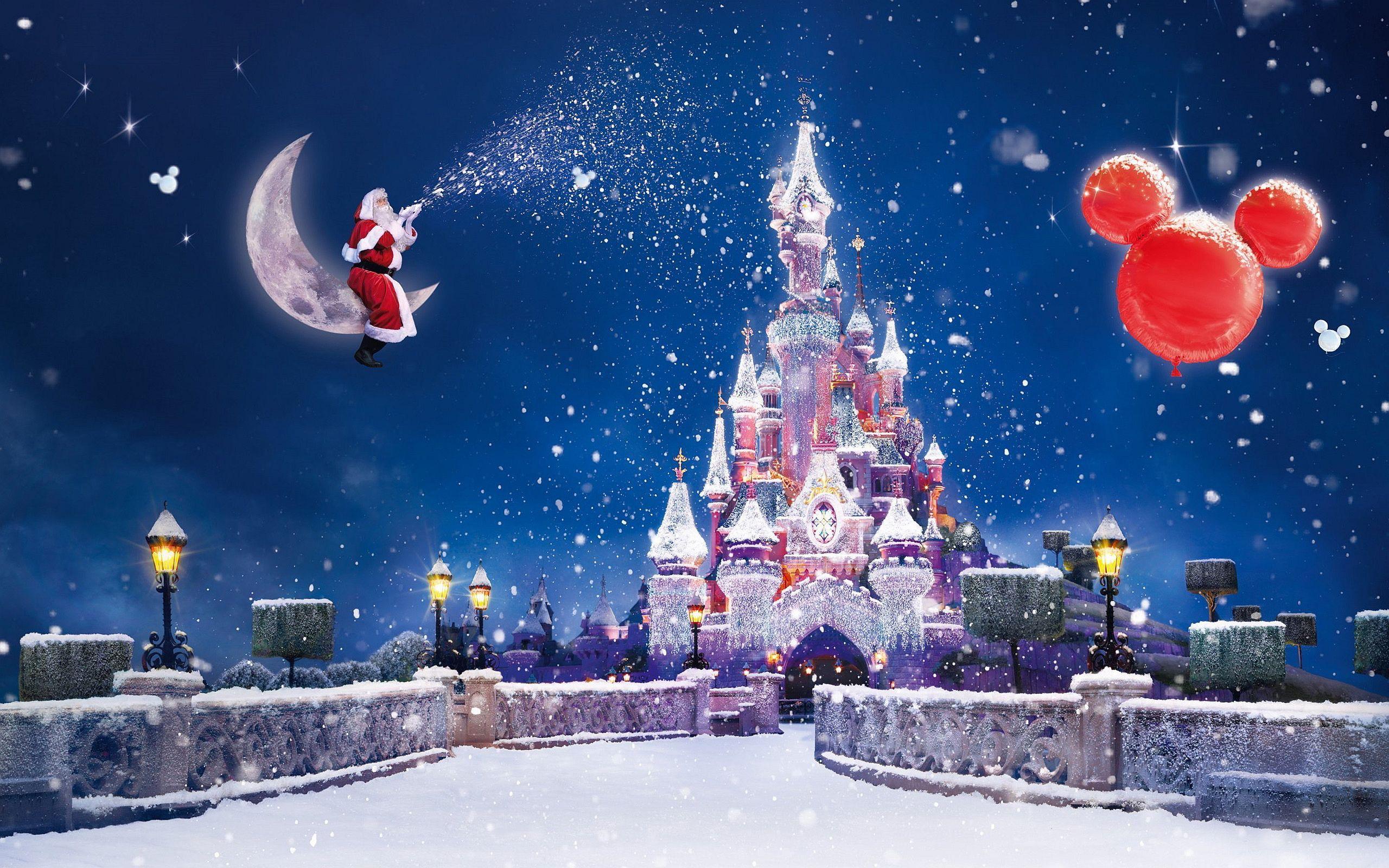 Disney Castle Winter Wallpapers - Top Free Disney Castle Winter Backgrounds  - WallpaperAccess