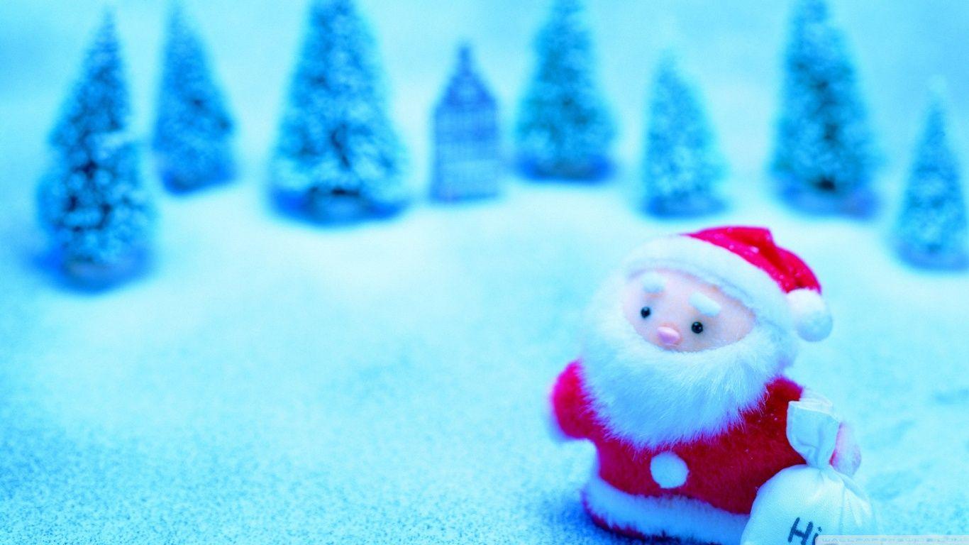 1366x768 Cute Santa Claus ❤ 4K HD Desktop Wallpaper for 4K Ultra HD