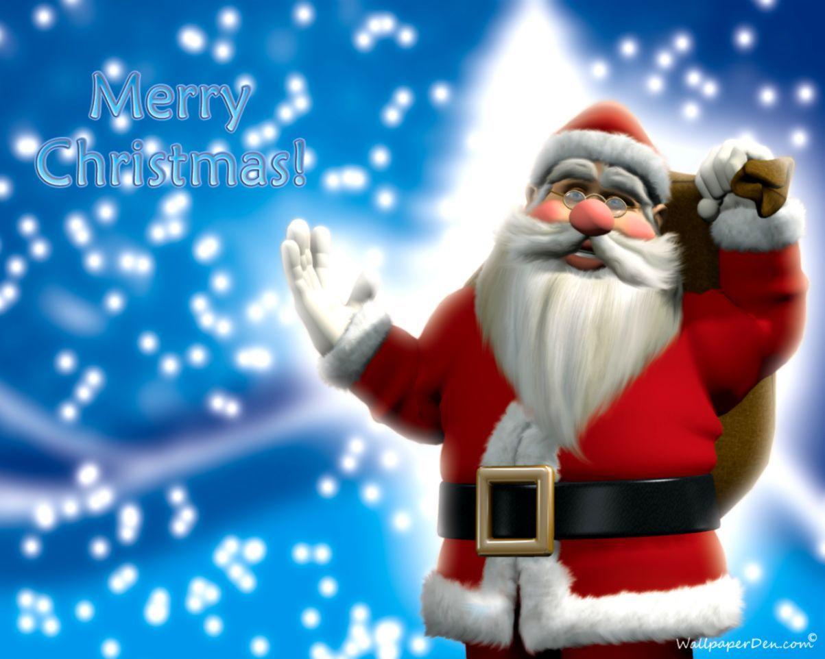 1203x962 Merry Christmas Santa Claus Vector HD Wallpaper. Wallpaper