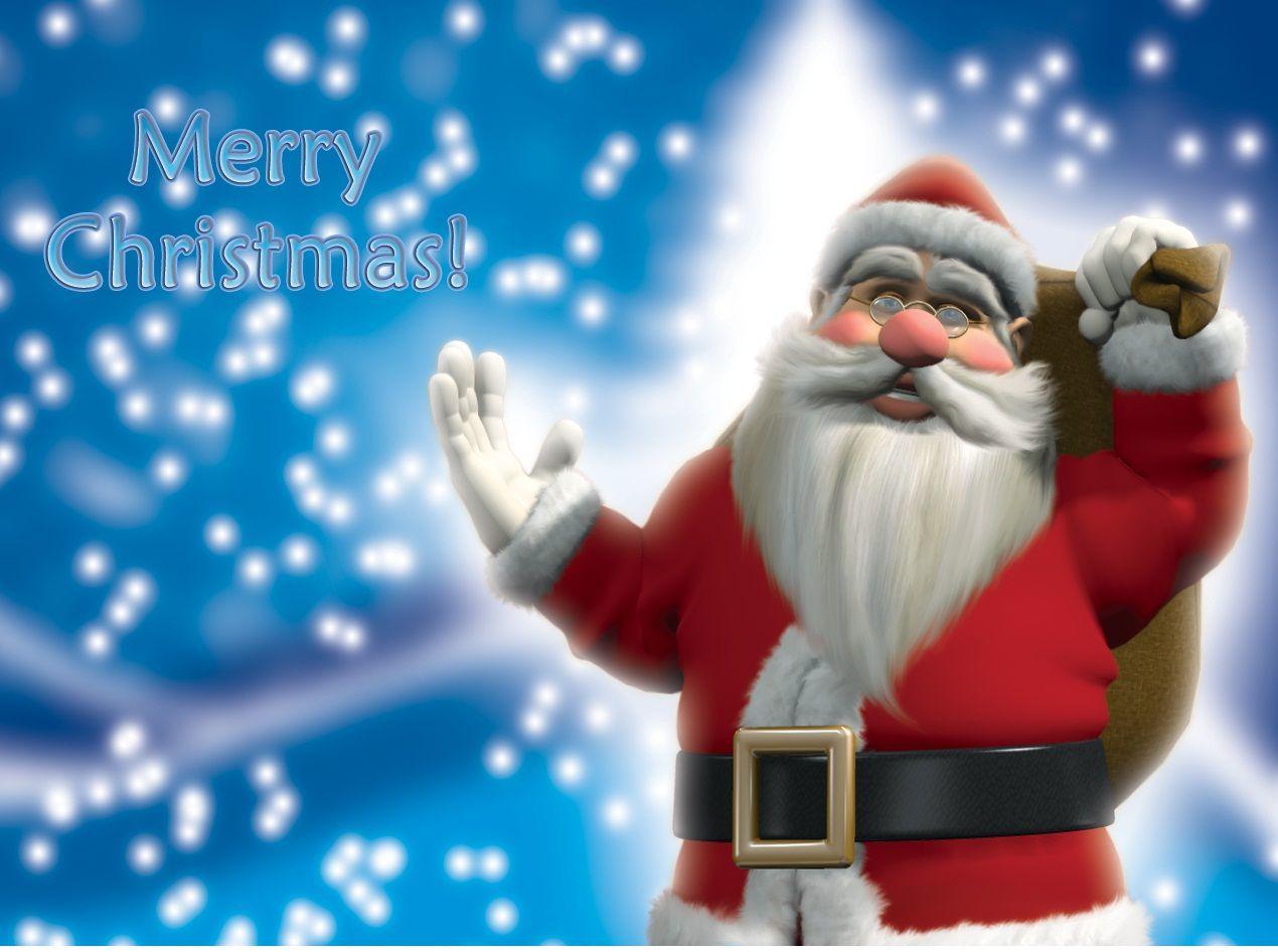 1270x946 Merry Christmas Santa Claus Wallpaper