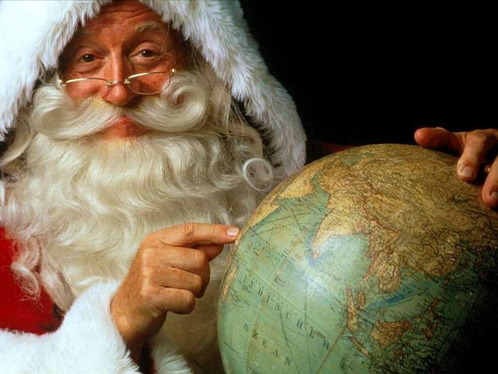 1024x768 santa claus vintage design