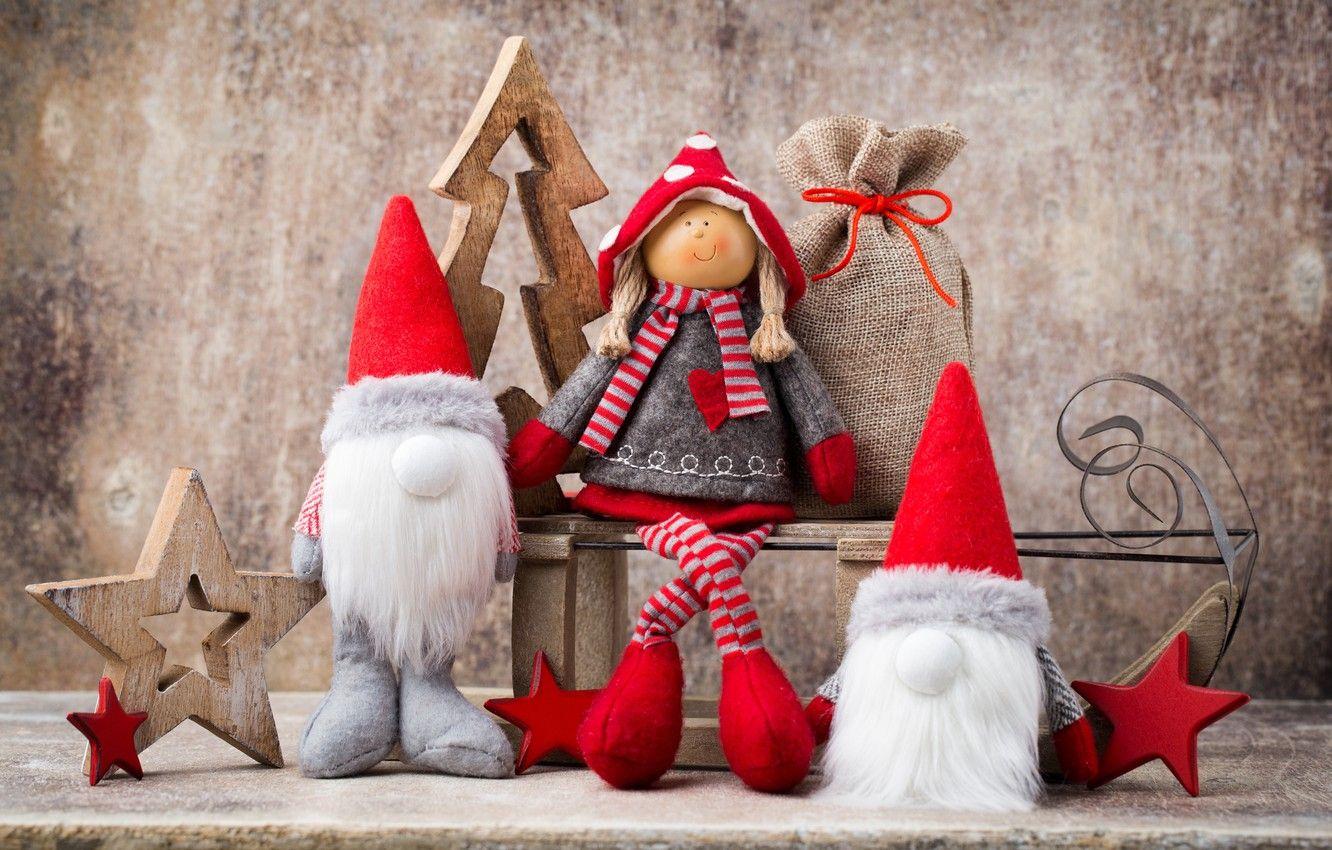 1332x850 Wallpaper decoration, toys, doll, New Year, Christmas, happy