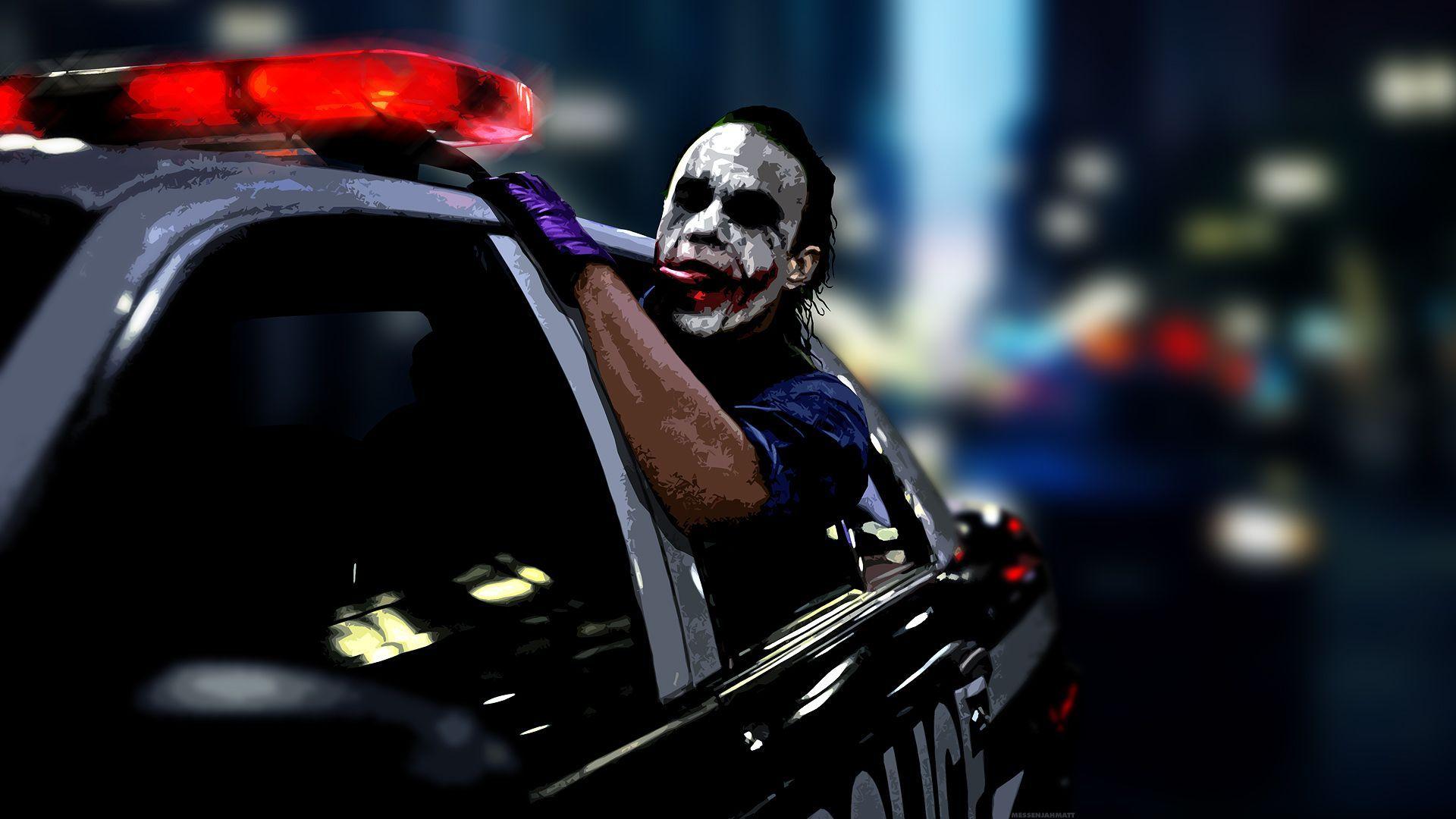 1920x1080 The Dark Knight The Joker clown cutout funny wallpaper