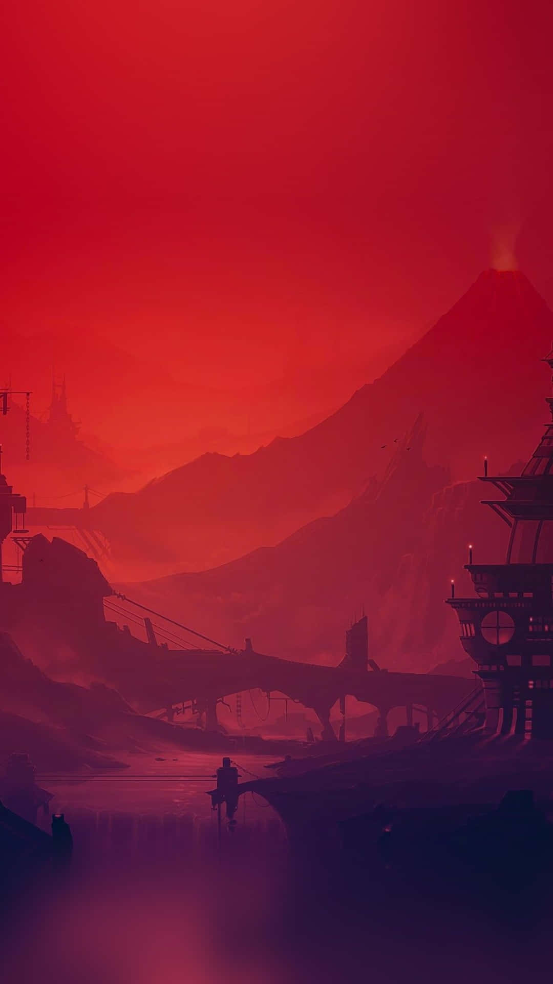 1080x1920 Download A red and black anime inspired