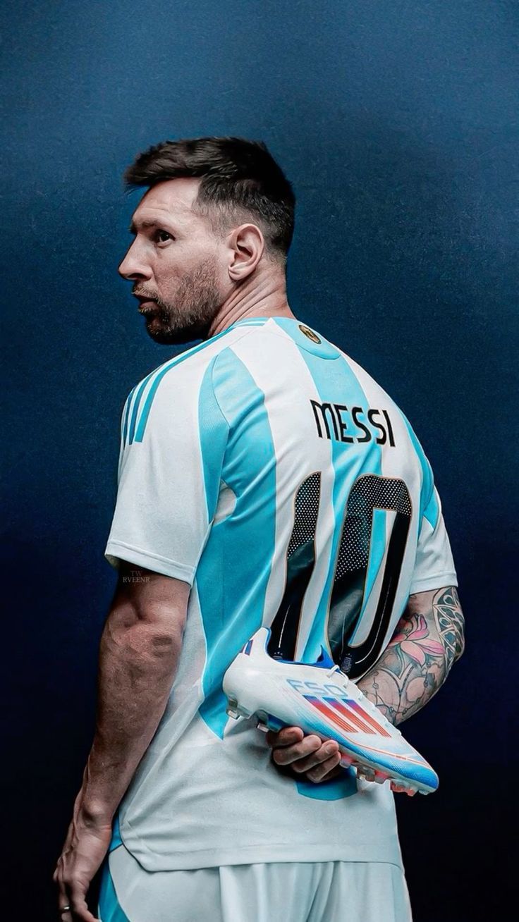 736x1308 4k Wallpaper Lionel Messi Argentina 2024