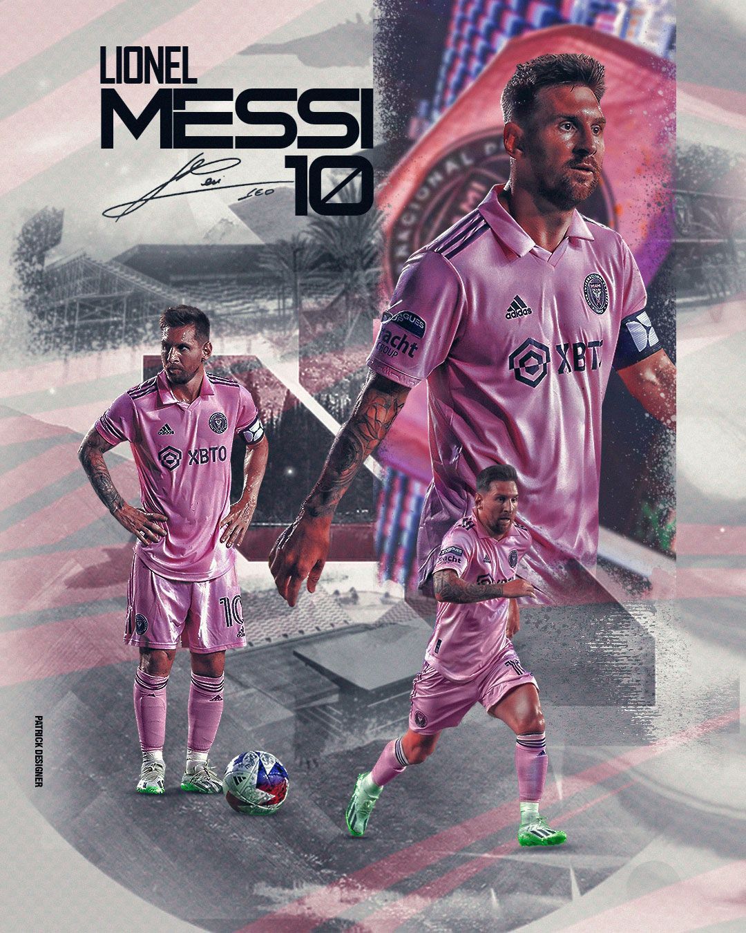 1080x1350 Messi Inter Miami HD Wallpaper