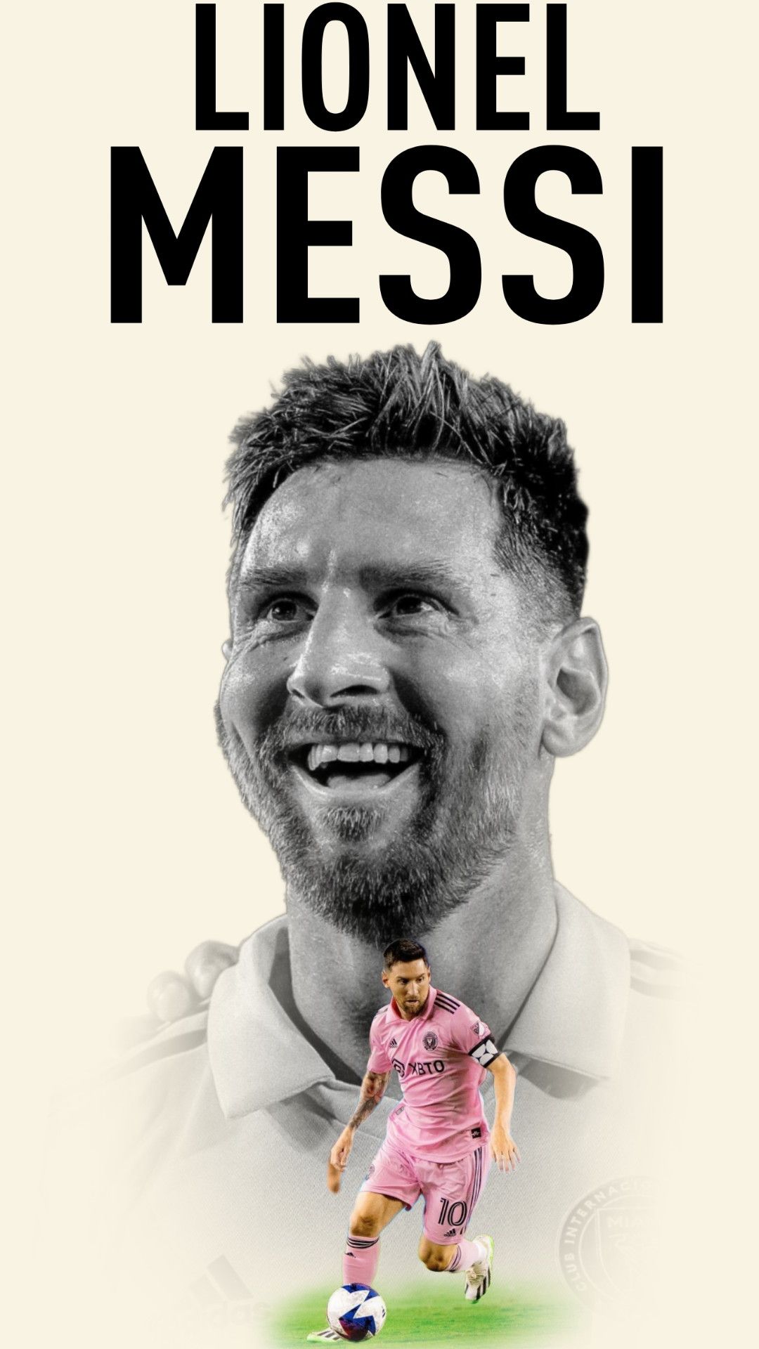 1080x1920 Messi Inter Miami iPhone Wallpaper HD