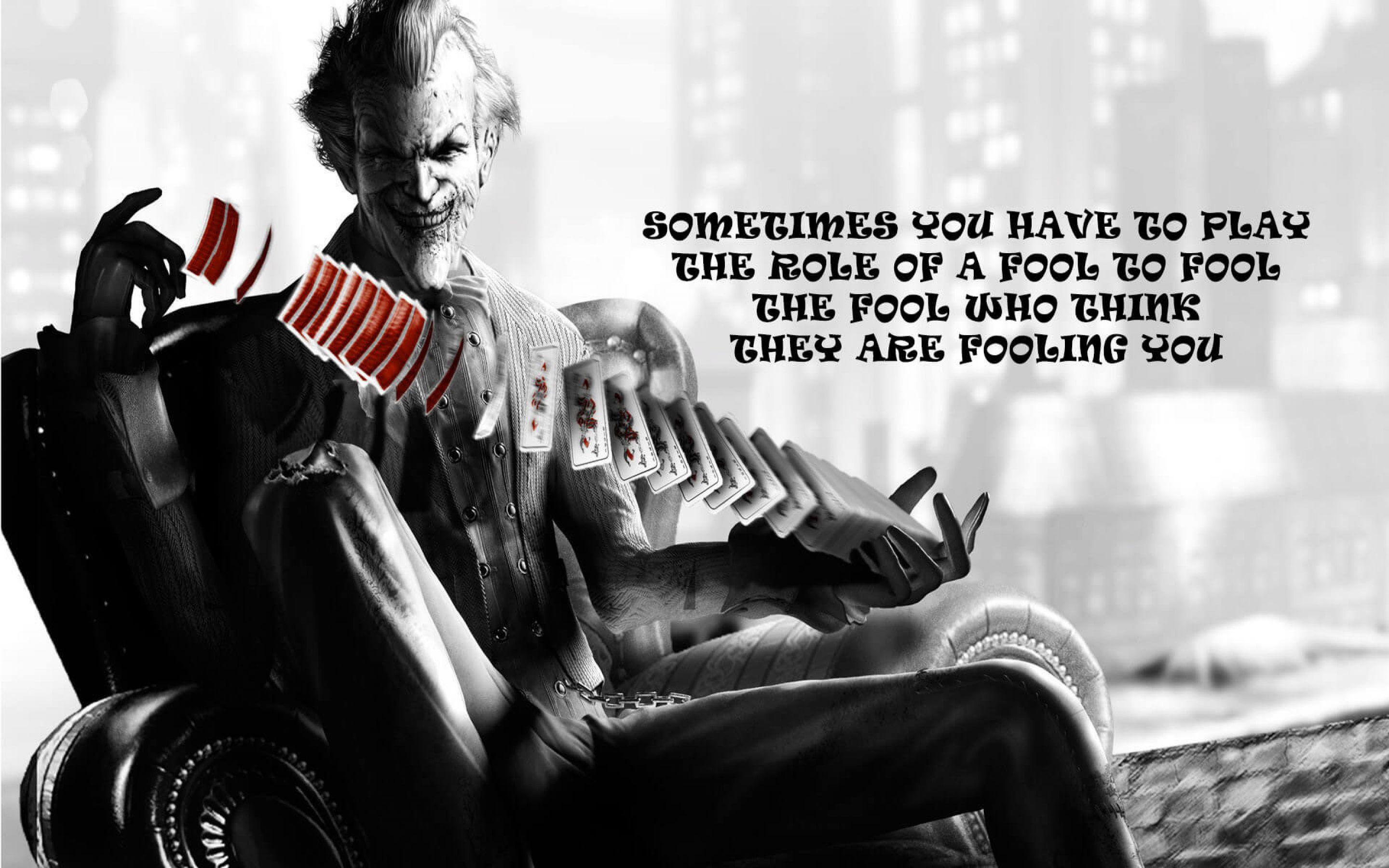 2880x1800 April Fools Day Joker Quotes Background HD Wallpaper