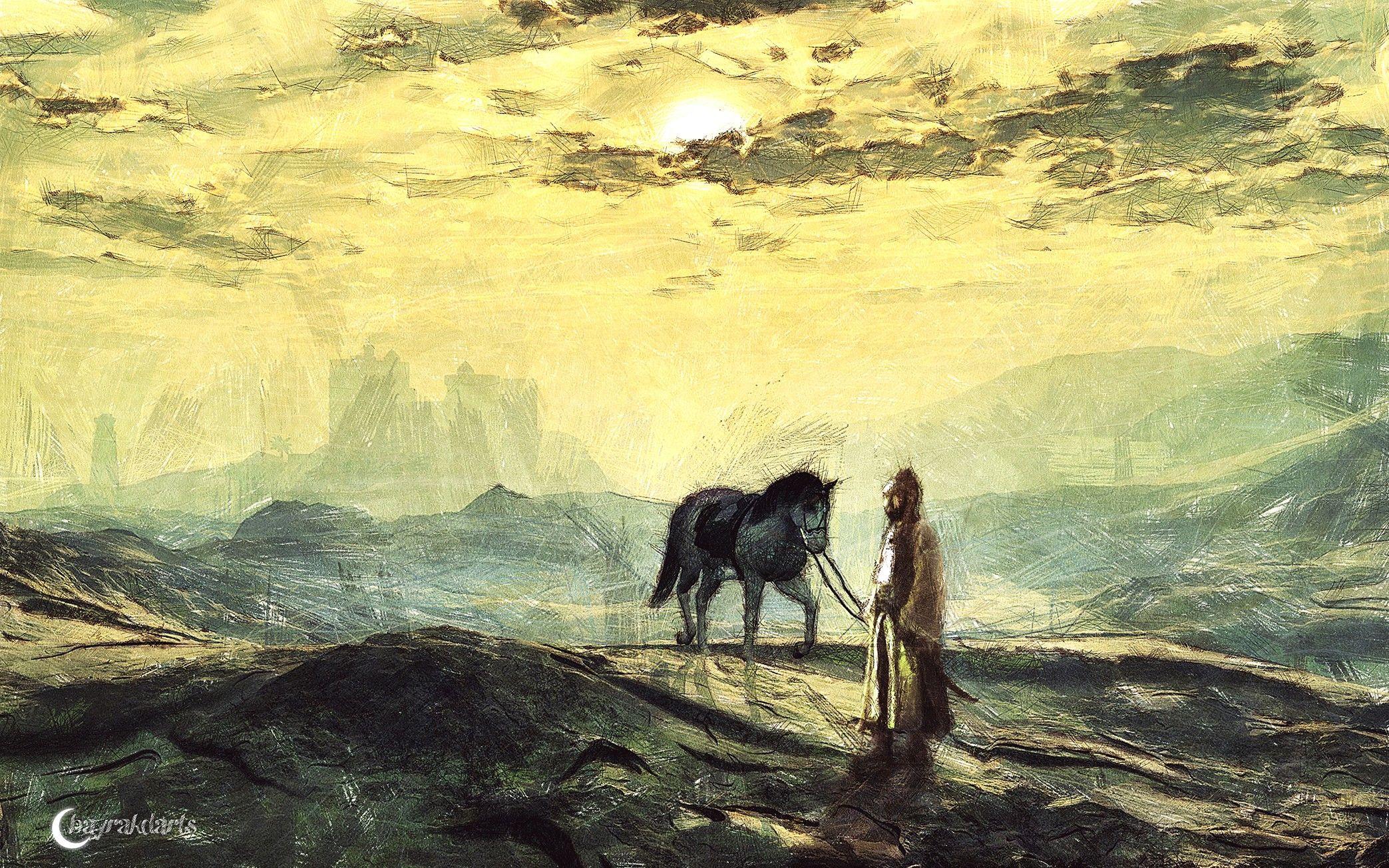 2087x1304 artwork classic art horse wallpaper and background
