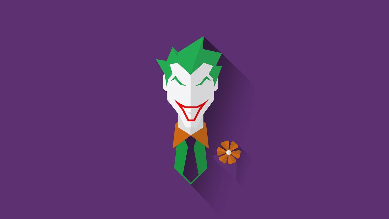 1280x720 Joker Minimal 720P Hình nền, Siêu anh hùng HD 4K