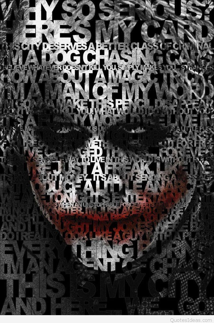Joker Quote Mobile Wallpapers Top Free Joker Quote Mobile Backgrounds Wallpaperaccess
