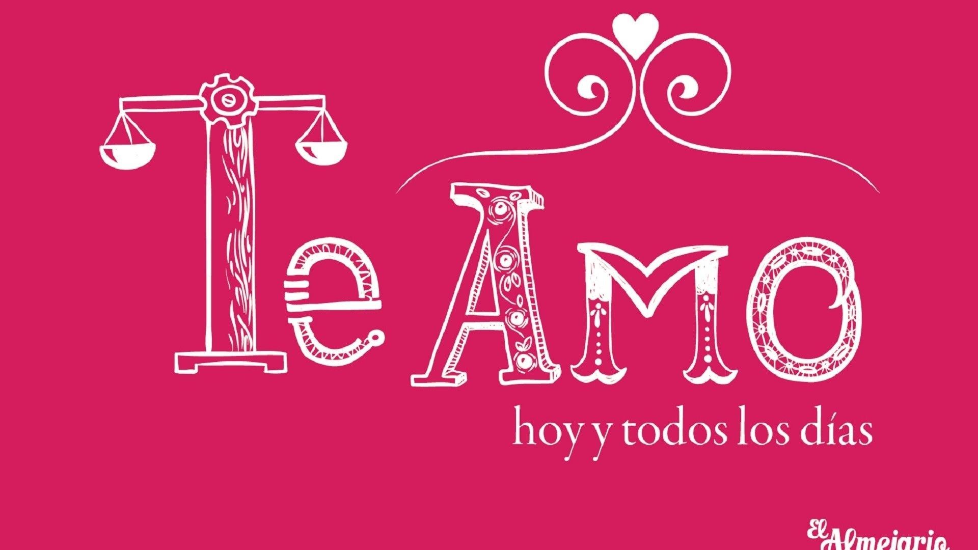 1920x1080 Te Amo Mamá Wallpaper